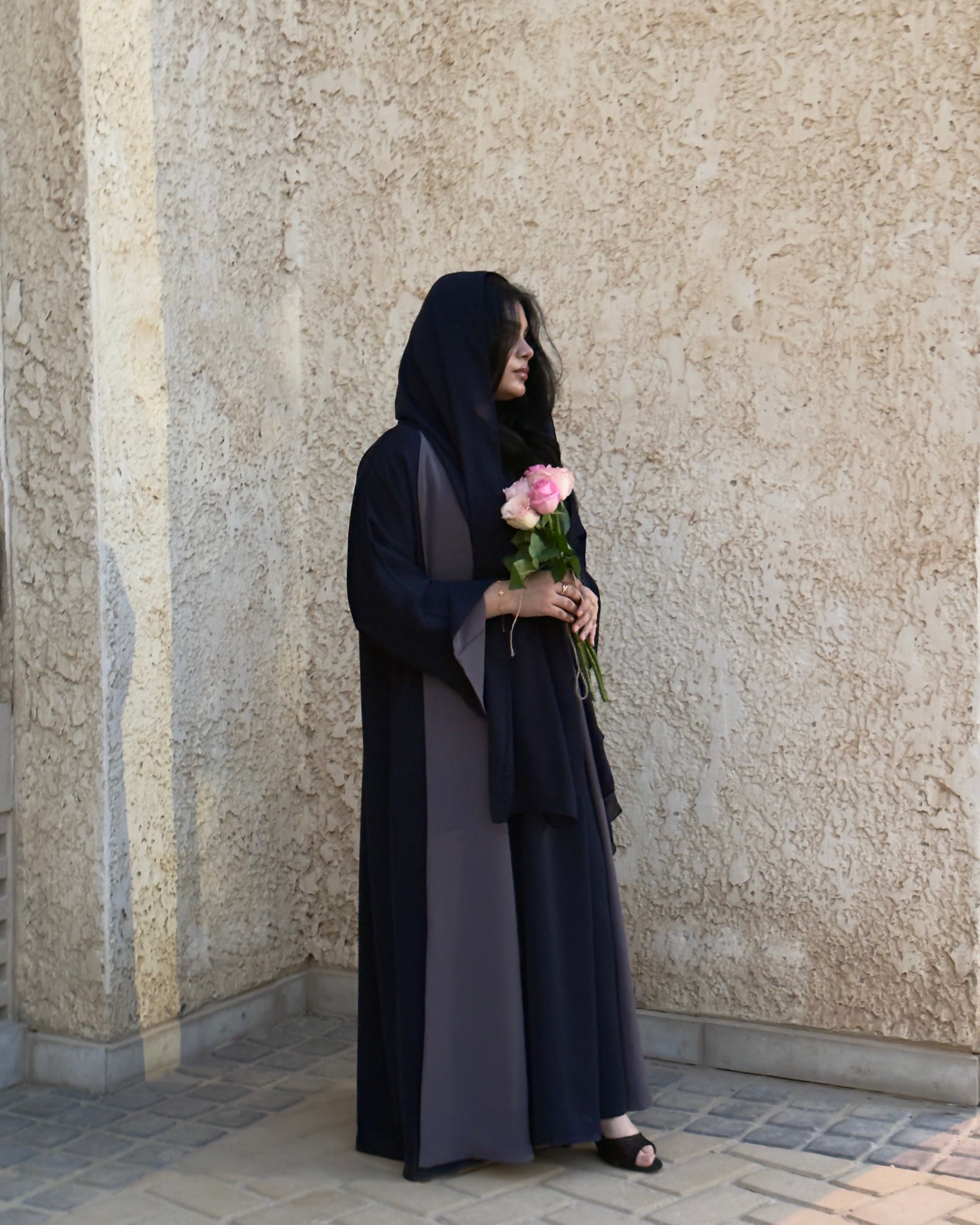 Indigo Abaya Set