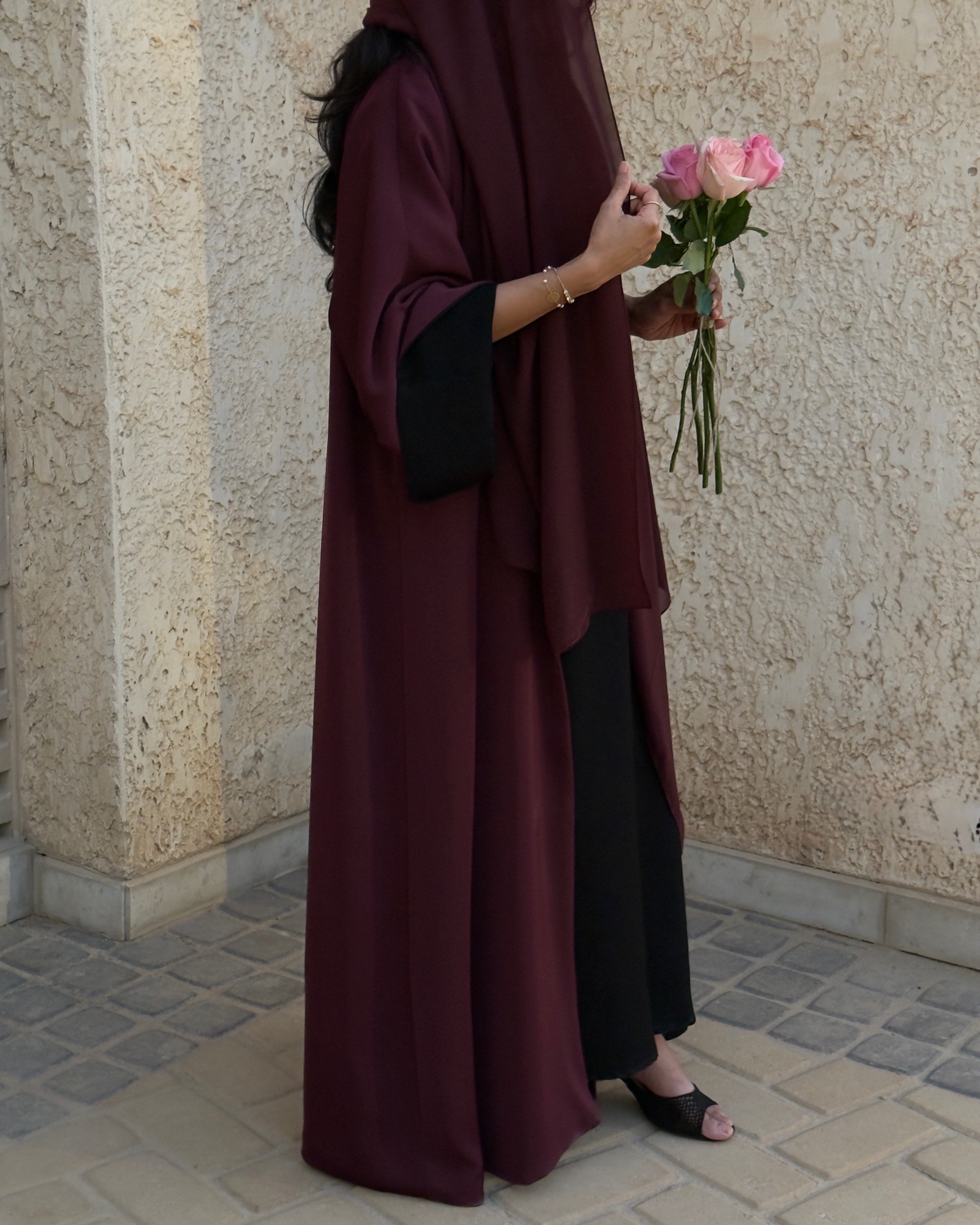 Plum Abaya Set