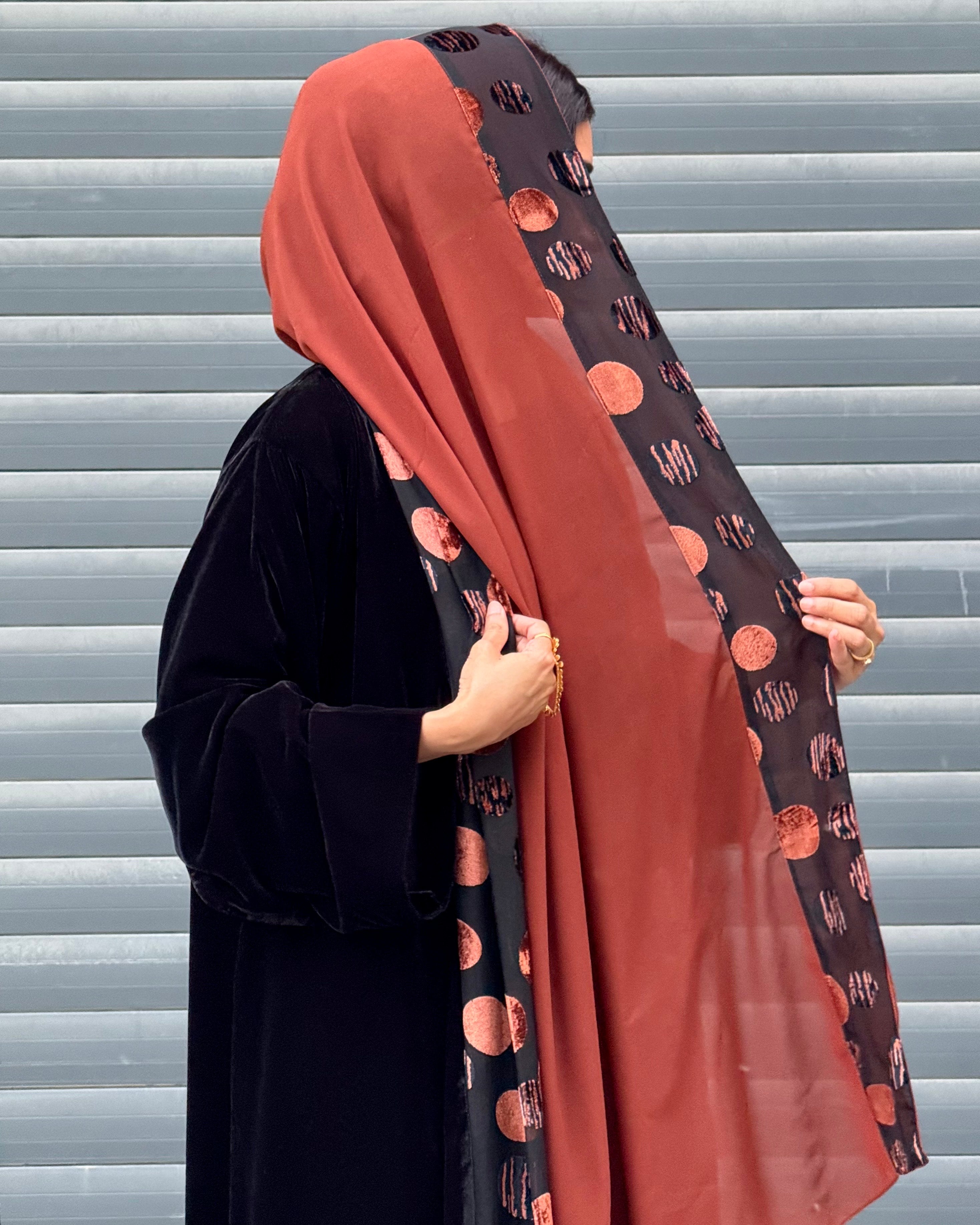 Velvet Dusk Abaya Set