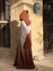 Mommy & Me - Elaf Ombré Girls Abaya - Purple main image 1